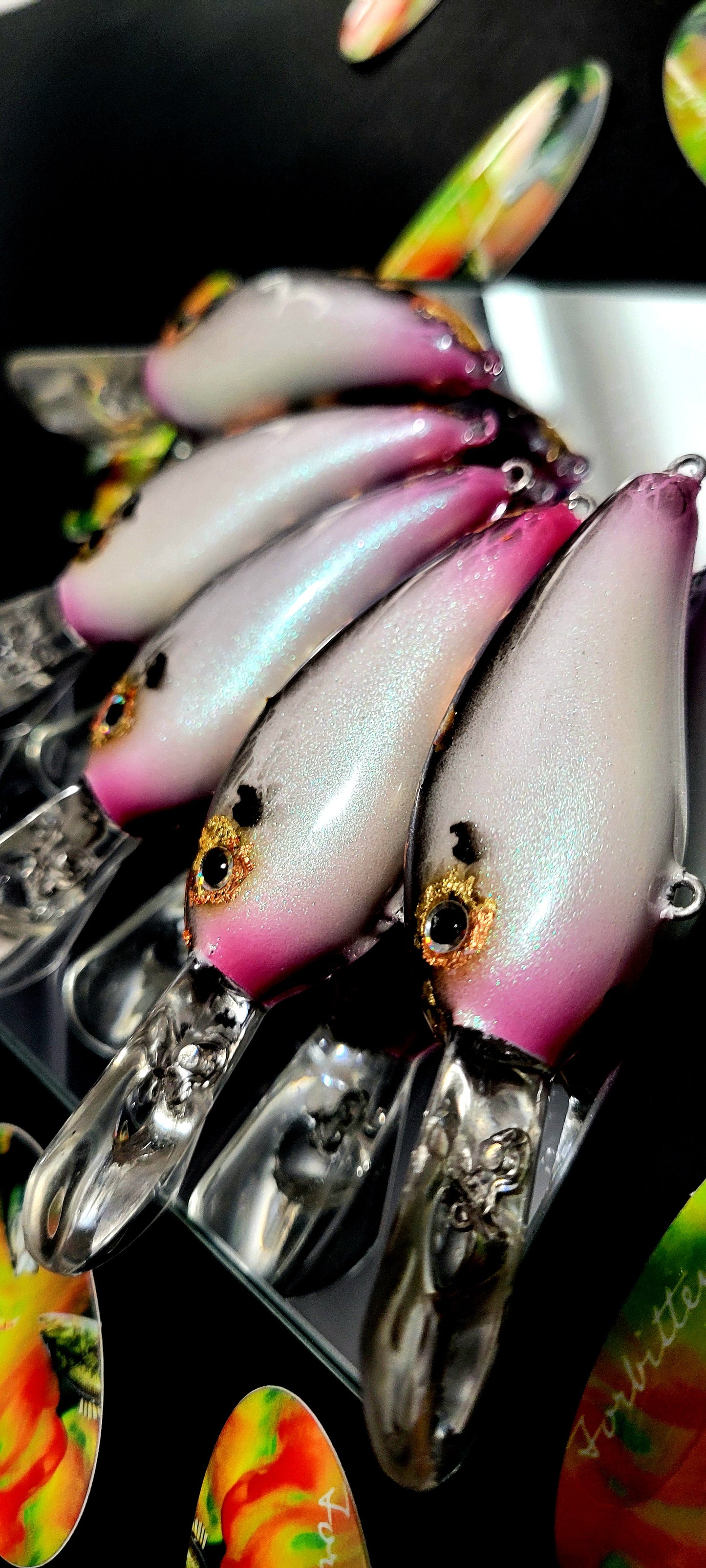"Just Blingling Shad!" Foiled Bomber Fat Free Fingerling Repaints